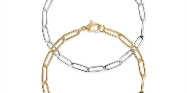 Stainless Steel Paperclip Chain Bracelet