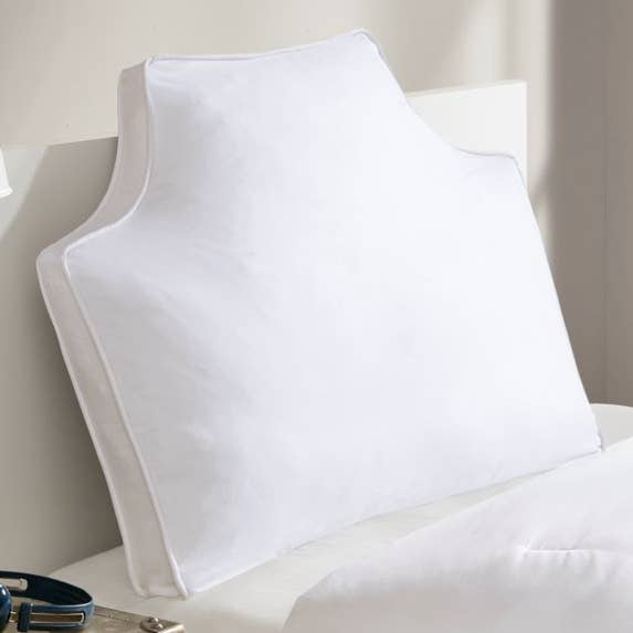 Headboard Backrest Canvas Pillow, White