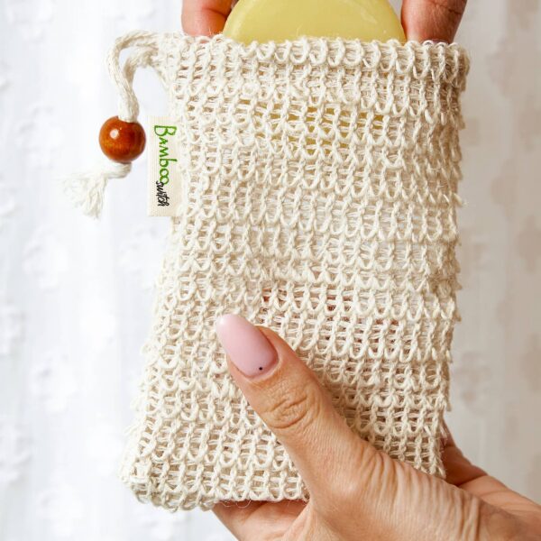 Compostable Sisal Soap Saver Bag | Skincare Bestseller